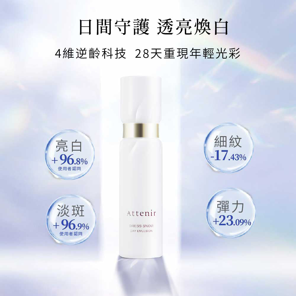 雪臻優皙暢銷經典組-精華化妝水150ml+日用精華乳60ml+夜用精華霜35g - Attenir